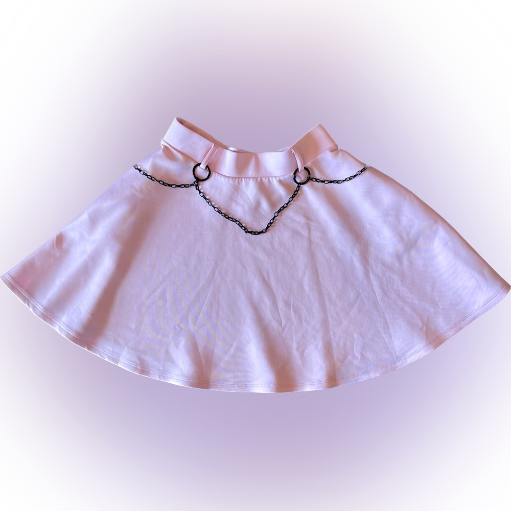 Hot Topic Pastel Pink O-Chain Skirt